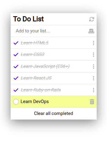 ToDo List HTML